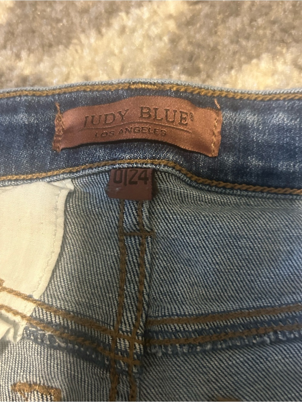 Judy Blue Light Blue Straight Leg Jeans - Picture 2 of 5